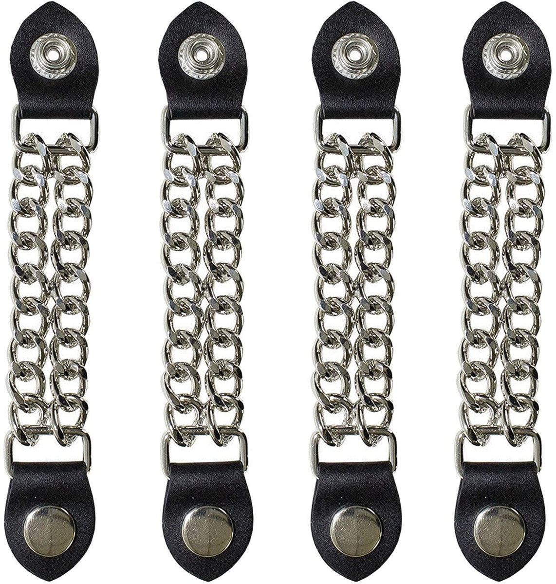 Chrome Black Vest Extenders Plain Chain – EXCELSIOR INTERNATIONAL