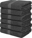 Pack of 6 Luxury Large Cotton Bath Towels