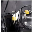 Black Leather Saddle Bag