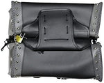 Large Black Leather Saddle Bag