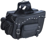 Black Universal Fit PVC Leather Saddle Bag