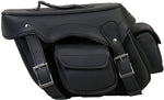 Black Leather Saddle Bag