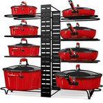 Adjustable 8 Non-Slip Tier Pot Organizer Rack