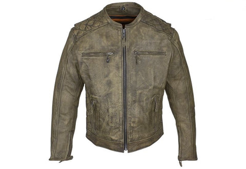Men's Naked Brown Leather Jacket
