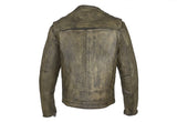 Men's Naked Brown Leather Jacket