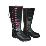Milwaukee Riders® Women's Long Boots with Pink Laces